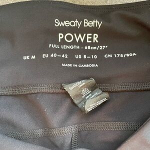 Sweaty Betty Power Black Leggings